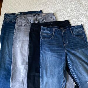 EUC Bundle of 4 skinny jeans in size 31/12.  Most are from Stitch Fix